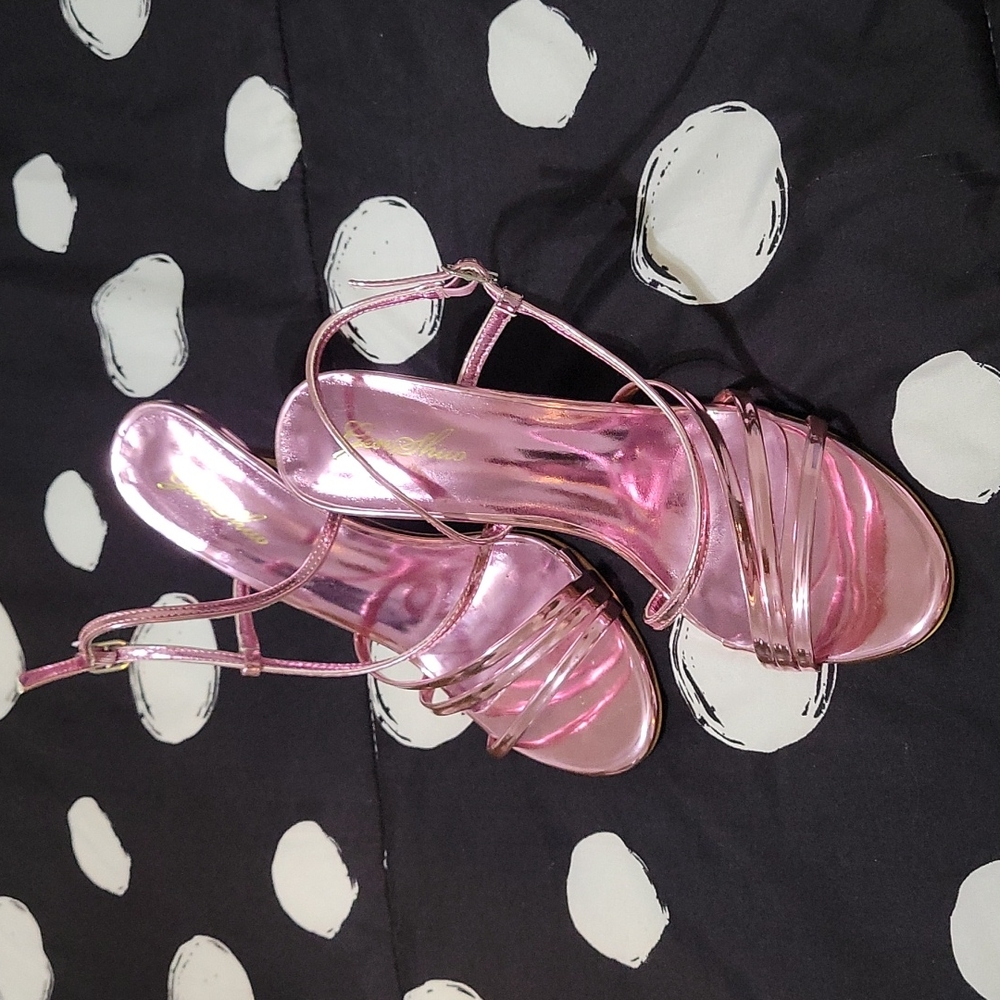 GEN SHUO shiny pink stilettos